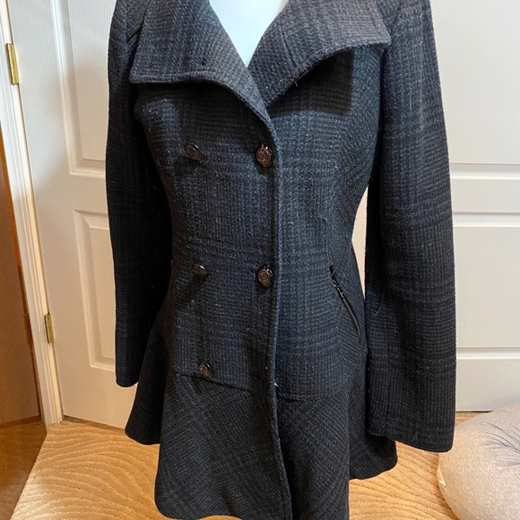Grey on grey Pea Coat Never Worn - Picture 1 of 6